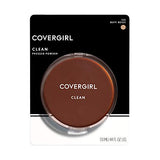 Covergirl Clean Pressed Powder Foundation, 125 Buff Beige, 0.39 Fl Oz