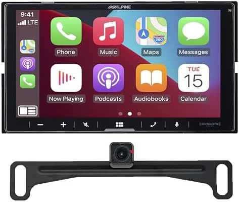 Alpine ILX-W670, 7-Inch Double DIN Digital Multimedia Receiver w/Apple Carplay® & Android Auto™ - Includes EchoMaster Backup Camera