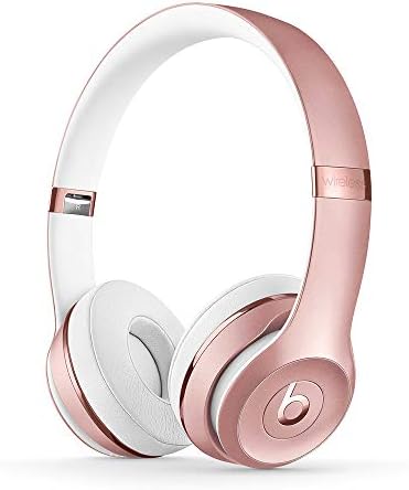 Beats Solo3 Wireless On-Ear Headphones - Apple W1 Headphone Chip, Class 1 Bluetooth, 40 Hours of Listening Time, Built-in Microphone - Rose Gold