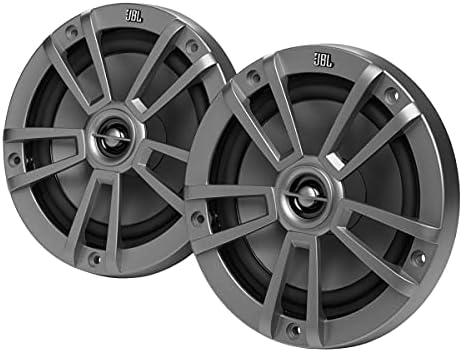 JBL 8" (200mm) Two-Way Marine Audio Multi-Element Speaker 125W – (Gray)