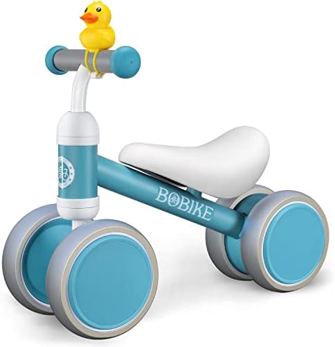 Baby Balance Bike Toys for 12-36 Months Kids Toy Boy and Girls Gifts Toddler Best First Birthday Gift Children Walker No Pedal Infant 4 Wheels Bicycle (Classic, Light Blue)