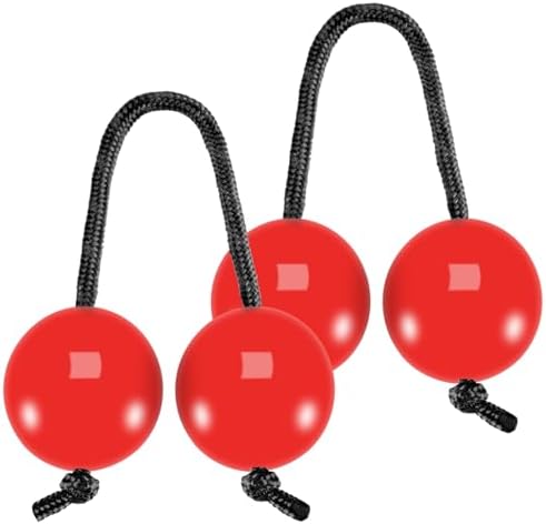 EASTROCK African Rhythms Aslatua Shakers Kashaka Musical Percussion Instruments Kashaka Instrument for Adults Beginners （Red）