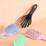 Wet Brush Go Green Curl Detangler Hair Brush - Black - Ultra-Soft IntelliFlex Detangling Bristles Glide Through Tangles with Ease - Great For Curly Hair - No Split Ends & Pain-Free for Wet or Dry Hair