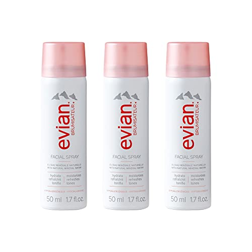 Natural Mineral Water Facial Spray Trio, Travel Size, 1.7 Ounce (3 pack)