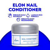 Elon Lanolin-Rich Nail Strengthener,Conditions Nails & Protects Cuticles, Recommended by Dermatologists & Podiatrists 2 Pack (7.5g jar)