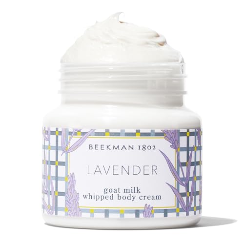 Beekman 1802 Whipped Body Butter Cream with Goat Milk - Deeply Moisturizes, Softens Skin - Natural & Gentle for All Skin Types - Non-Greasy, Cruelty-Free, 8 oz - Packaging May Vary