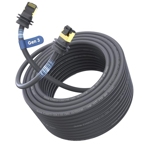 Starlink Gen 3 150 FT Ethernet Cable - 26AWG, 2000Mbps, Rectangular, Outdoor/Indoor
