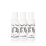 Rizos Curls Trio Travel Kit, Travel Hydrating Shampoo & Deep Conditioner & Curl Cream Bundle, Gently Cleanse and Hydrate, Style & Define Curls for Frizz Free Volume