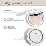 PÜR Beauty Pressed Setting Powder Balancing Act - Skin-Perfecting Pressed Compact Powder for Smooth & Fresh Natural-Matte Finish - Translucent Setting Powder Makeup for All Skin Tone, Cruelty Free
