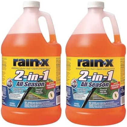 Rain/x -25F 2-in-1 Windshield Wash, Deicer & Bug Remover, Water-beading technology 2 pk./1 gal.