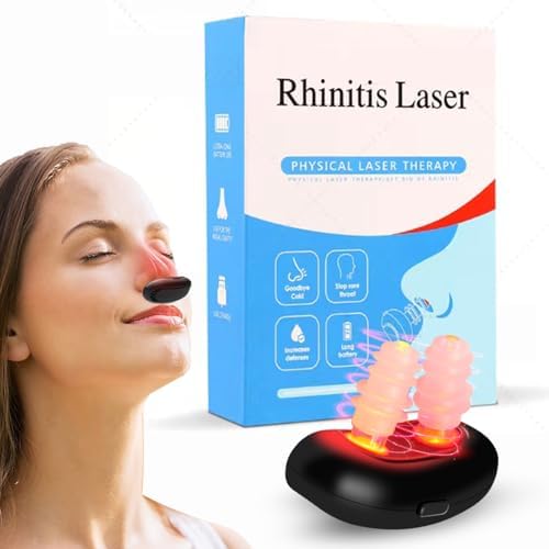RespiRelief Red Light Nasal Therapy Device, Respi-Relief Red Light Nasal Therapy Instrument, Red Light Nasal Therapy for Nose, Nasal Soothing Device (1 pcs)