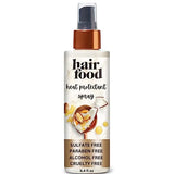 Hair Food Coconut & Argan Oil Heat Protectant Spray, Up to 450 Fahrenheit Protection, Paraben & Dye-Free, Sulfate-Free, For All Hair Types, Alcohol Free, Adds Shine, 6.4 Fl Oz