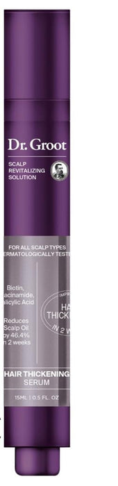 Dr. Groot Award-Winning Hair Thickening Serum for Hair Loss, Thinning Hair, Korean Hair Care, Scalp Treatment, Clinically Tested, Thicker, Reduces Oil, Roll On