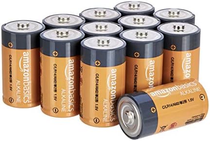 Amazon Basics C Cell All-Purpose Alkaline Batteries, 5-Year Shelf Life, 16 Pack Of 12 Count, 192 Count total