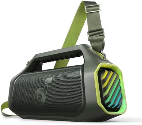 soundcore Boom 2 Plus by Anker, Outdoor Speaker, 140W, 2+2 Channel, BassUp 2.0, 20H Playtime, Fast Charge, IPX7 Waterproof, RGB Lights, Power Bank, Bluetooth 5.3, Portable for Outdoors [Renewed]