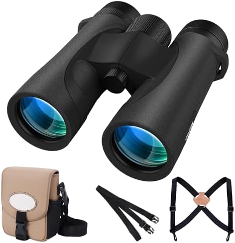 occer Waterproof Binoculars for Adults High Powered - 10x42 Binoculars with Crystal Clear View - Binocular with Long Range for Bird Watching Cruise Travel Boating Hunting Hiking
