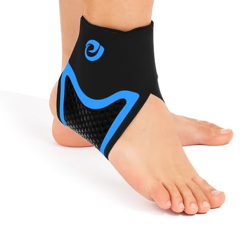 Nvorliy AquaSkin Pro Ankle Brace, Quick-Dry & Chlorine-Resistant Ankle Sleeve for Swimming, Surfing, Diving, Paddle Boarding & Aquatic Recovery–Ultra-Thin Support for Men & Women (Right, S)