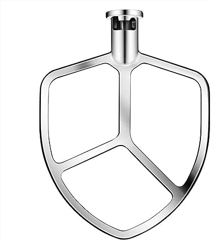 Flat Beater for KitchenAid 5-6 Quart Bowl-Lift Stand Mixer, Stainless Steel Paddle Attachments Fits for Kitchenaid Professional 5 Plus and 600 Seris Mixer, Mixing Accessories, Dishwasher Safe