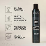 Redken Extra Hold Hairspray, Provides Long-Lasting Anti-Frizz Protection, Anti-Humidity Spray, For All Hair Types, No Residue or Flaking, Control Hairspray Control Addict, 10.5 oz.