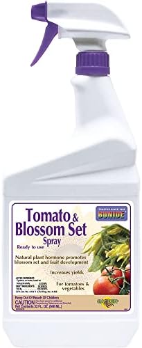 Bonide Tomato & Blossom Spray Set, 32 oz Ready-to-Use, Increases Harvest of Fruits & Vegetables in Home Garden