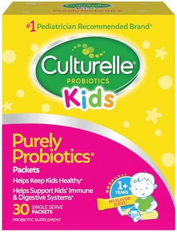 Culturelle Kids Daily Probiotic Supplement - Helps Support a Healthy Immune & Digestive System* - #1 Pediatrician Recommended Brand - For Age 3+ - 30 Single Packets