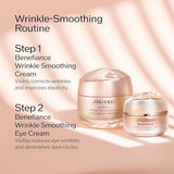 Shiseido Benefiance Wrinkle Smoothing Eye Cream - 15 mL - Visibly Improves Five Types of Eye Wrinkles, Dark Circles & Puffiness - 48-HR Hydration - All Skin Types - Non-Comedogenic