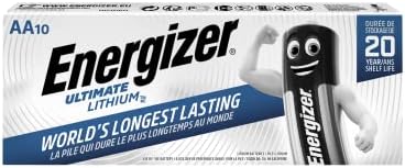Energizer 634352 AA Ultimate Lithium Battery (Pack of 10)