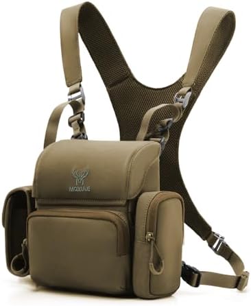 Binocular Harness Chest Pack: Bino Case with Rangefinder Pocket for Hunting Birdwatching and Hiking