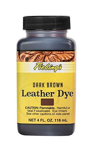 Fiebing's Leather Dye, Dark Brown, 4 oz.