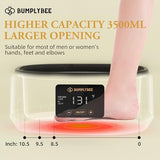 BUMPLYBEE Paraffin Wax Machine for Hand and Feet - 3500ml Hot Wax Hand Wax Machine with 8 Pcs Ginger Paraffin Bath Wax, Foot Wax Paraffin Foot Care Kit, Hand Wax Machine, Moisturizing and Exfoliating