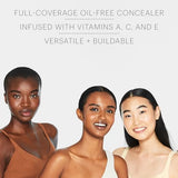 Glo Skin Beauty Oil-Free Camouflage Concealer - Correct and Conceal Imperfections, Blemishes & Dark Spots, Nourishing Makeup for a More Even Complexion (Natural)