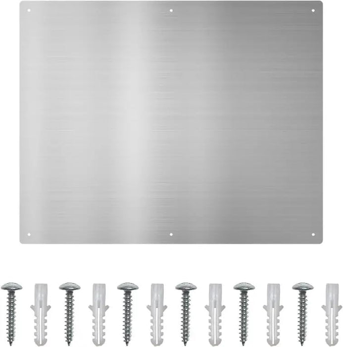 VIKIO HOME 30"x24" Heavy-Duty Stainless Steel Stove Backsplash – Stylish Wall Protector with Ultra Flat Surface – Resists Oil, Heat & Stains – Modern Look, Quick Installation