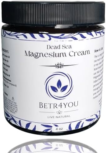 BETR4YOU Official | Dead Sea Magnesium Cream | 4 Oz. Magnesium Lotion | TikTok Star Shop Seller