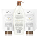 Jergens Coconut Oil-Infused Hand and Body Moisturizer, Soothing Full-Body Moisture, with Hydrating Coconut, Oil-Infused Lotion, 16.8 oz plus 2 - 8 oz Refills, 3 Piece set