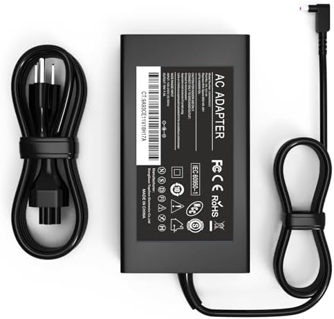 135W Laptop Charger for Acer Nitro 5 Gaming Laptop AN515 AN515-54 AN515-55 AN515-44 AN515-51 AN515-57 AN515-53 515-31 515-41 515-42 515-43 515-45 515-52 515-56 N18C3 N18C4 AC Adapter Power Supply Cord
