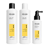 Nioxin System Kit 1, Strengthening & Thickening Hair Treatment, For Natural Hair with Light Thinning, Trial Size 1 Month Supply (Packaging May Vary)