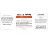 PHILLIP ADAM Orange Vanilla Shampoo for Shiny Hair - Enriched with Apple Cider Vinegar - Sulfate Free - 12 Ounce