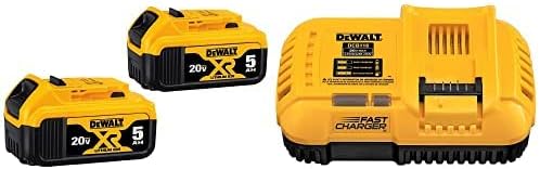 DEWALT 20V MAX XR Battery 2-Pack (DCB205-2) FLEXVOLT 20V MAX* Charger (DCB118)
