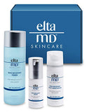 EltaMD Skin Recovery System Facial Skin Care Set includes Gentle Essence Toner, Serum and Light Moisturizer, 3-Piece Set