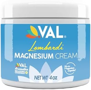 VAL Lombardi Magnesium Lotion | Nighttime Zechstein Magnesium Chloride Cream | Hydrating & Fast-Absorbing | 4oz