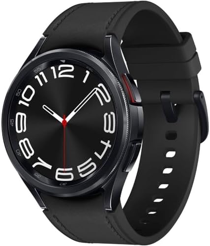 SAMSUNG Galaxy Watch 6 Classic 43mm Stainless-Steel Smartwatch w/ Fitness Tracker, Heart Monitor, BIA Sensor, Bluetooth – Black SM-R950NZ (Renewed)
