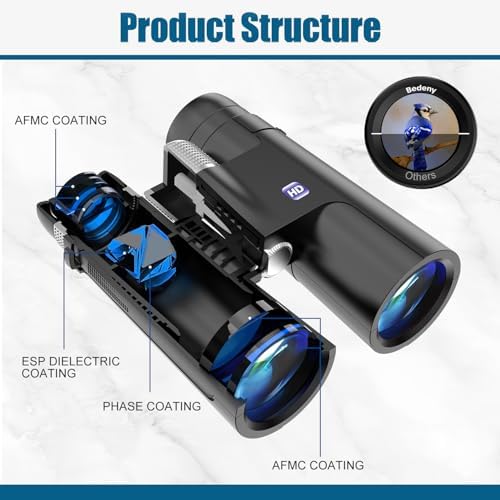 18x50 HD Binoculars for Adults with Phone Adapter