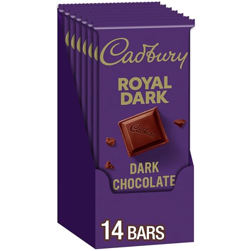 CADBURY ROYAL DARK Dark Chocolate Candy Bars, 3.5 oz (14 Count)