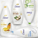 Dove Glowing Body Wash For Revitalized, Refreshed Skin Mango Butter and Almond Butter Cleanser That Effectively Washes Away Bacteria While Nourishing Your Skin 22 oz 4 Count