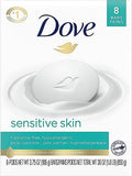 Dove Sensitive Skin Beauty Bar Unscented - 4oz(Pack of 8)