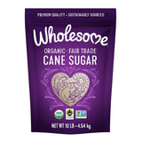 Wholesome Sweeteners 10-Pound Organic Cane Sugar, Fair Trade, Non GMO, Gluten Free, Pure & Vegan, for Baking and Sweetening