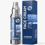 ANSDUR Face Cream for Men: Mens Face Moisturizer, Eye bags Treatment for Men, Anti Aging Face Cream - 6 in 1, After Shave Lotion for Men, Advanced Formula 1.7oz