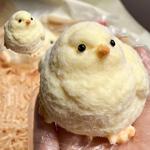 2 Pack Handmade Taba Squishy Soft Fidget Squeeze Toys, Stress Relief Sensory Toy, Chicken Squishies for Adults
