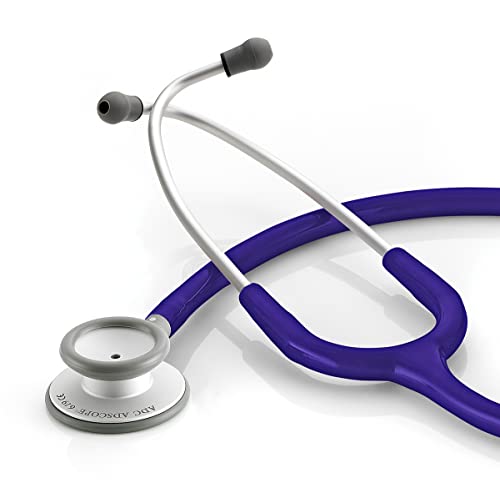 ADC Adscope Lite 619 Ultra Lightweight Clinician Stethoscope with Tunable AFD Technology, 31 inch Length, Indigo