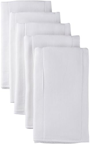 Gerber Unisex Baby Boys Girls Gauze Prefold Cloth Diapers Multipack White 5 Pack